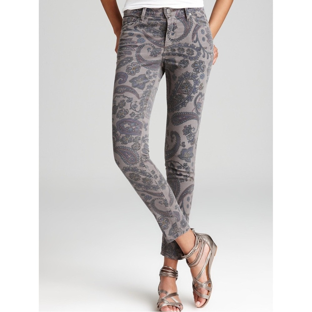 NWT Citizens of Humanity Thompson Paisley Birch‎ Corduroy Mid Rise Skinny Jeans